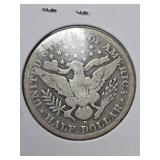 1895-D Barber silver half dollar