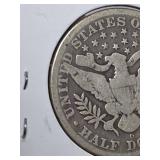 1895-D Barber silver half dollar