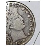 1899 Barber silver half dollar
