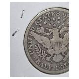 1914-S Barber silver half dollar