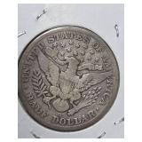 1915-D Barber silver half dollar