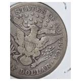 1915-D Barber silver half dollar