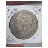 1906-O Morgan silver dollar