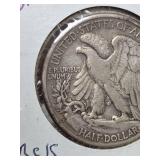 1933-S very fine Walking Liberty silver half dollar