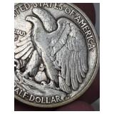 1933-S very fine Walking Liberty Silver half dollar