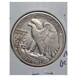 1936-D Walking Liberty Silver half dollar