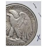 1937-D Walking Liberty Silver half dollar
