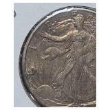 1939-D Walking Liberty silver half dollar
