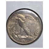 1939-D Walking Liberty silver half dollar