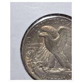 1939-D Walking Liberty silver half dollar