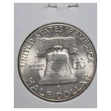 1948-D Franklin silver half dollar