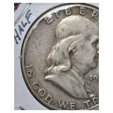 1950-P Franklin silver half dollar