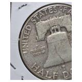 1950-P Franklin silver half dollar