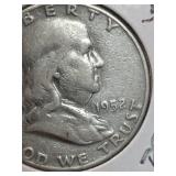 1952-D Franklin silver half dollar