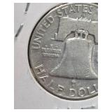 1952-D Franklin silver half dollar