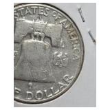 1952-D Franklin silver half dollar