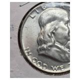 1959 MS67 Franklin silver half dollar
