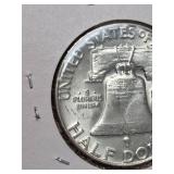 1959 MS67 Franklin silver half dollar