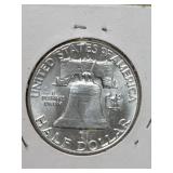 1963-D Franklin silver half dollar