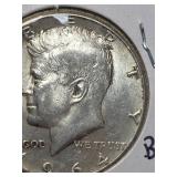 1964 JFK silver half dollar