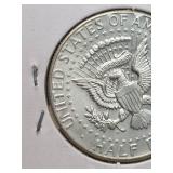 1964 Large D JFK silver half dollar