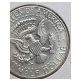 1964 Large D JFK silver half dollar