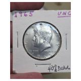 1965 JFK silver half dollar