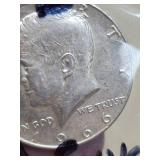 1966 JFK silver half dollar
