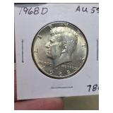 1968-D JFK silver half dollar