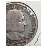 1894 Columbus silver half dollar coin