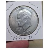 1971-D Eisenhower dollar