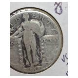 1928-S Standing Liberty silver Quarter