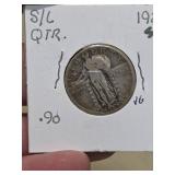 1929-S Standing Liberty silver Quarter