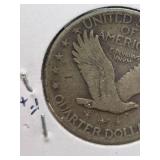 1929-S Standing Liberty silver Quarter