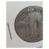 1929 Standing Liberty silver Quarter