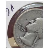 1936-S Washington silver quarter
