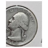 1938-S  Washington silver quarter