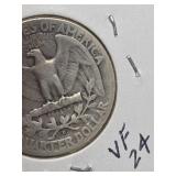 1940-D Washington silver quarter