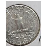 1942 Washington silver quarter