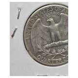 1947 Washington silver quarter