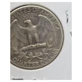 1947 Washington silver quarter