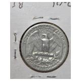 1948-S Washington silver quarter
