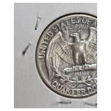 1953 Washington silver quarter