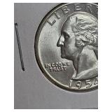 1954-S Washington silver quarter