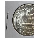 1954-S Washington silver quarter