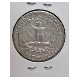 1961 Washington silver quarter