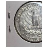 1961 Washington silver quarter