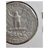 1961 Washington silver quarter