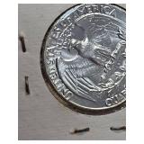 1962 Washington silver quarter