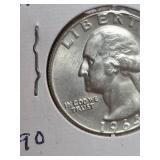 1964-D Washington silver quarter